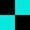Turquoise/Black