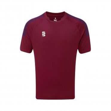 Brantham Cricket Club Dual T20 Shirt Adult Maroon
