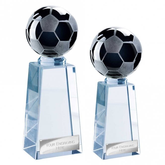 Cataclysm Football Glass Black & Clear