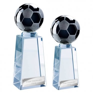 Cataclysm Football Glass Black & Clear