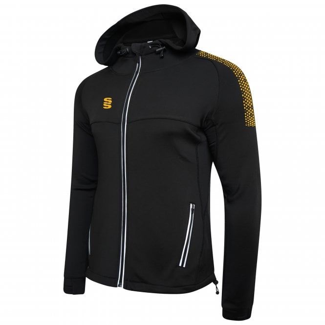Dual Zipped Hoodie Black