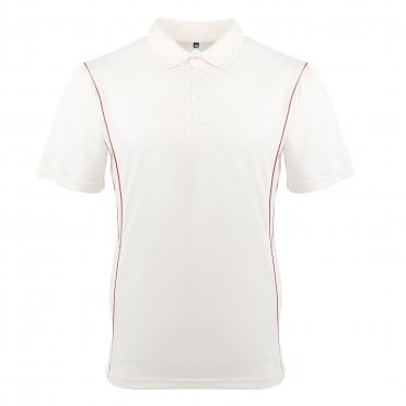 Zenith Match Day Cricket Shirt - Maroon Piping