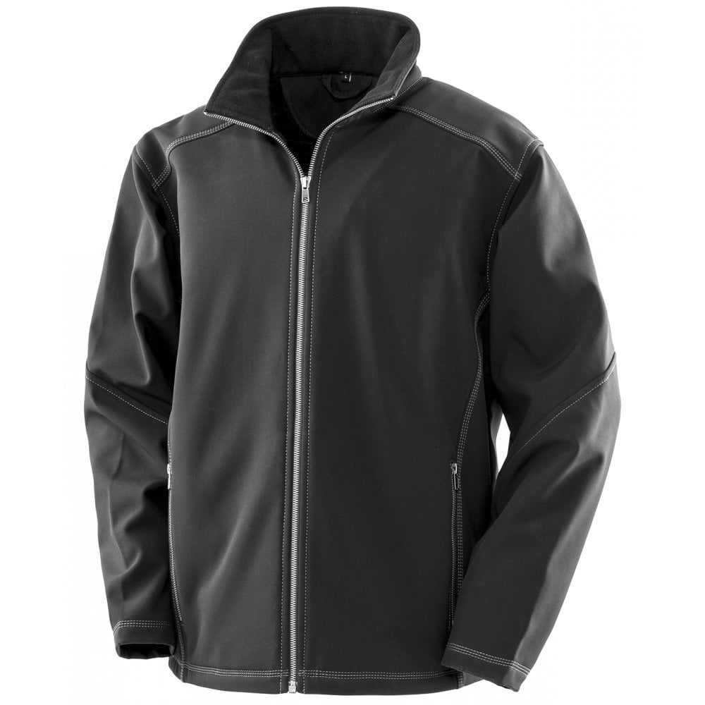Result Workguard R124X Ripstop Softshell Arbeitsjacke – Mit Cordura-Einsätzen, Wasserdicht & Atmungsaktiv