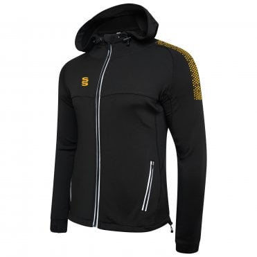 Dual Zipped Hoodie Black Junior
