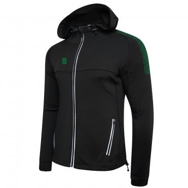 Dual Zipped Hoodie Black