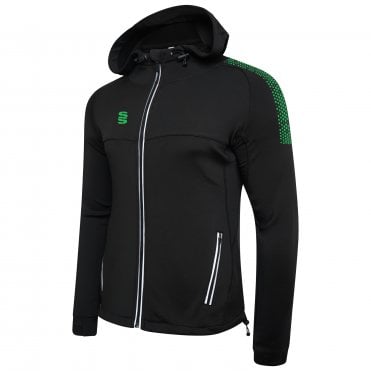 Dual Zipped Hoodie Black