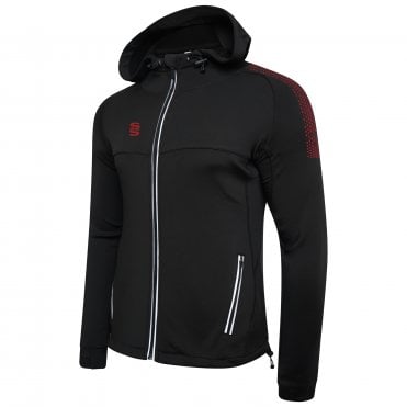 Dual Zipped Hoodie Black