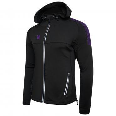 Dual Zipped Hoodie Black