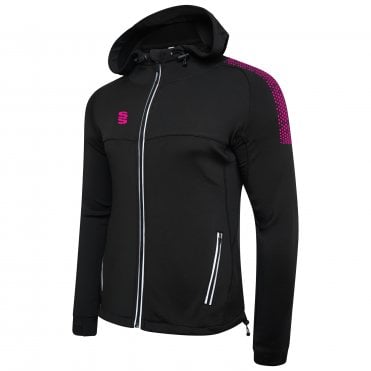 Dual Zipped Hoodie Black