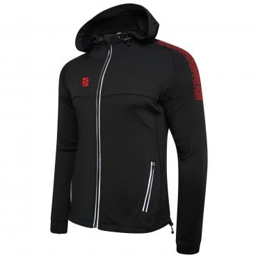 Dual Zipped Hoodie Black