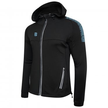 Dual Zipped Hoodie Black