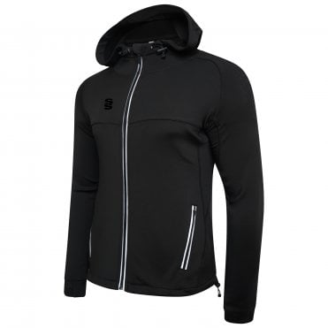 Dual Zipped Hoodie Black
