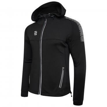 Dual Zipped Hoodie Black