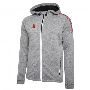 Dual Zipped Hoodie Grey Junior