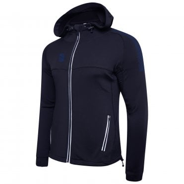 Dual Zipped Hoodie Navy Junior