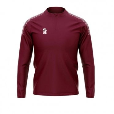 Elite 1/4 Zip Performance Top - Maroon